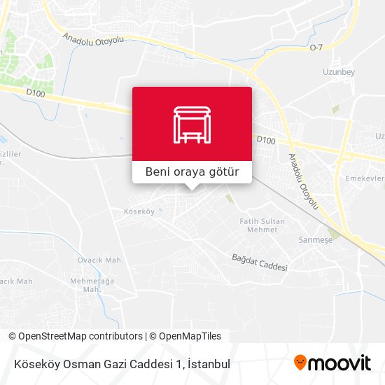 Köseköy Osman Gazi Caddesi 1 harita