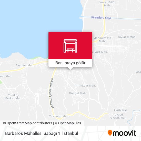 Barbaros Mahallesi Sapağı 1 harita