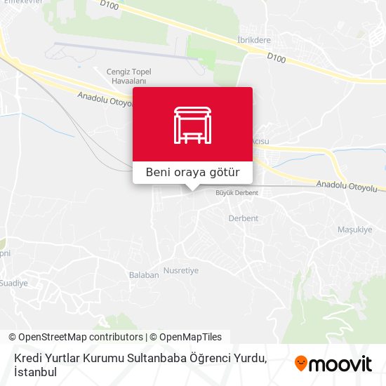 Kredi Yurtlar Kurumu Sultanbaba Öğrenci Yurdu harita