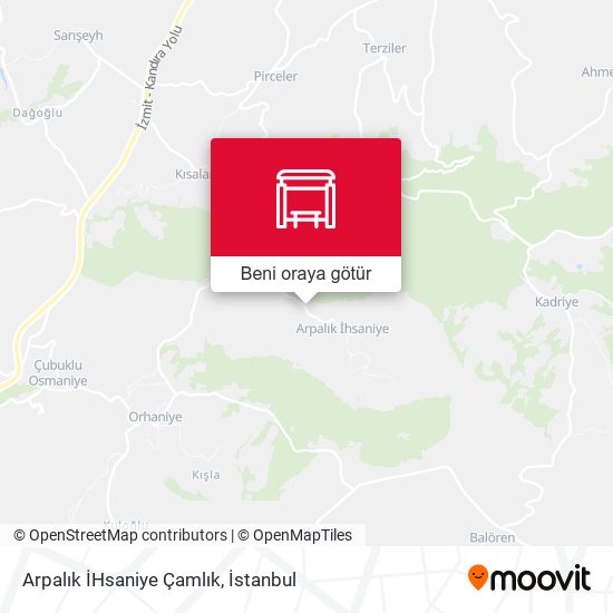 Arpalık İHsaniye Çamlık harita