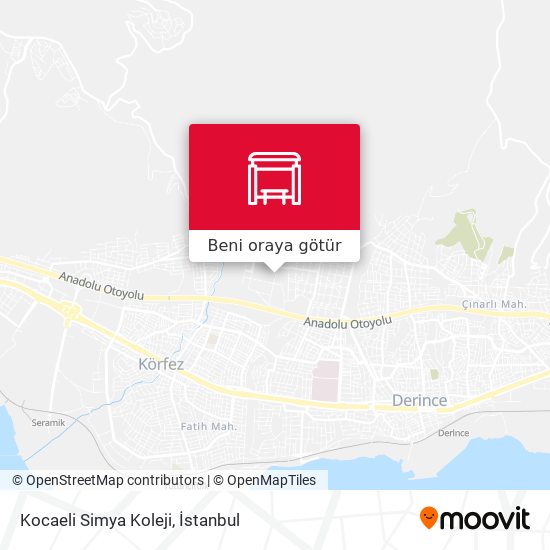 Kocaeli Simya Koleji harita