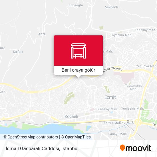 İsmail Gasparalı Caddesi harita