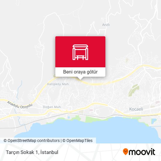 Tarçın Sokak 1 harita