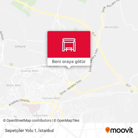 Sepetçiler Yolu 1 harita