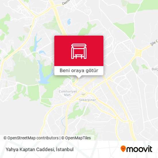 Yahya Kaptan Caddesi harita