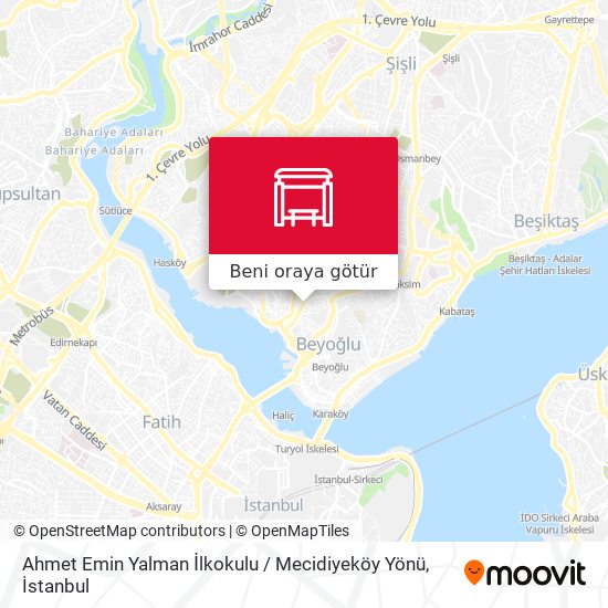 Ahmet Emin Yalman İlkokulu / Mecidiyeköy Yönü harita