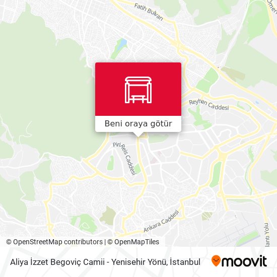 Aliya İzzet Begoviç Camii - Yenisehir Yönü harita