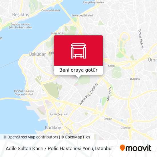 Adile Sultan Kasrı / Polis Hastanesi Yönü harita