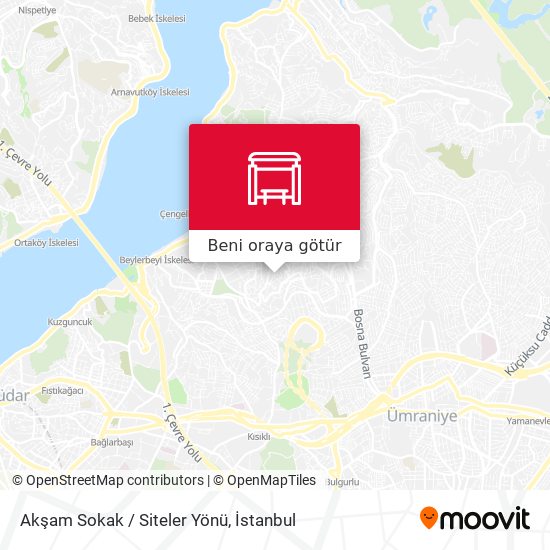 Akşam Sokak / Siteler Yönü harita