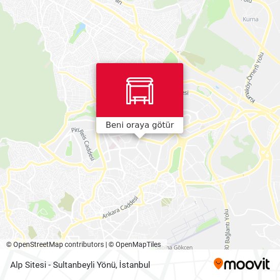 Alp Sitesi - Sultanbeyli Yönü harita