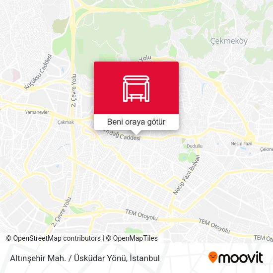 Altınşehir Mah. / Üsküdar Yönü harita