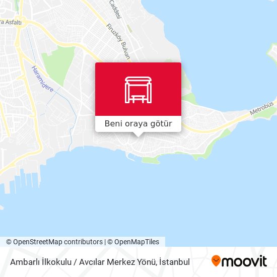Ambarlı İlkokulu / Avcılar Merkez Yönü harita