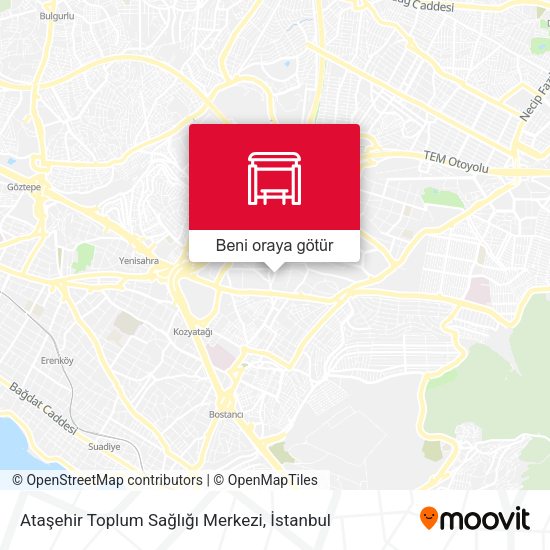 Ataşehir Toplum Sağlığı Merkezi harita