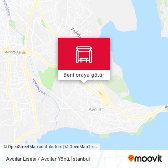 Avcılar Lisesi / Avcılar Yönü harita