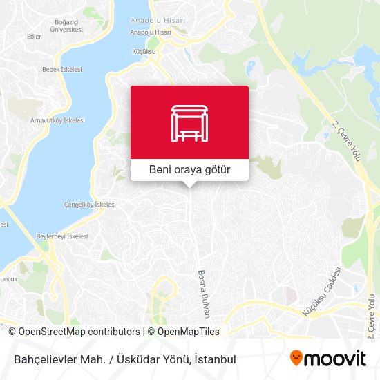 Bahçelievler Mah. / Üsküdar Yönü harita