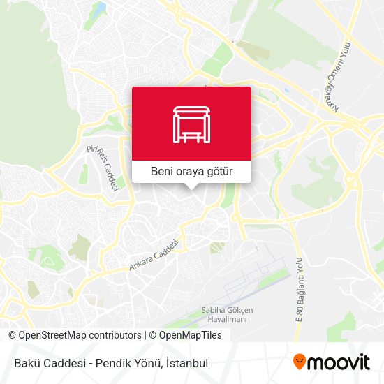 Bakü Caddesi - Pendik Yönü harita