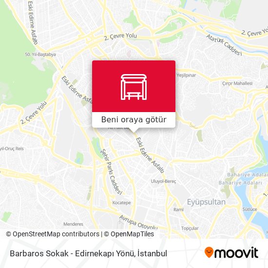 Barbaros Sokak - Edirnekapı Yönü harita