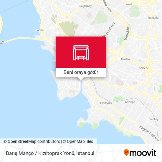 Barış Manço / Kızıltoprak Yönü harita