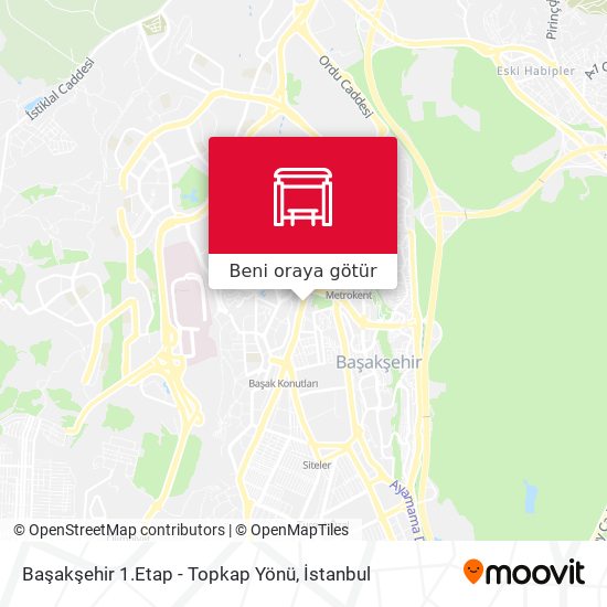 Başakşehir 1.Etap - Topkap Yönü harita
