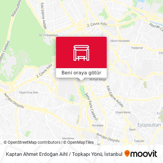 Kaptan Ahmet Erdoğan Aihl / Topkapı Yönü harita