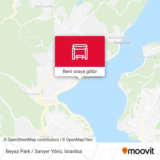 Beyaz Park / Sarıyer Yönü harita