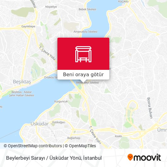 Beylerbeyi Sarayı / Üsküdar Yönü harita