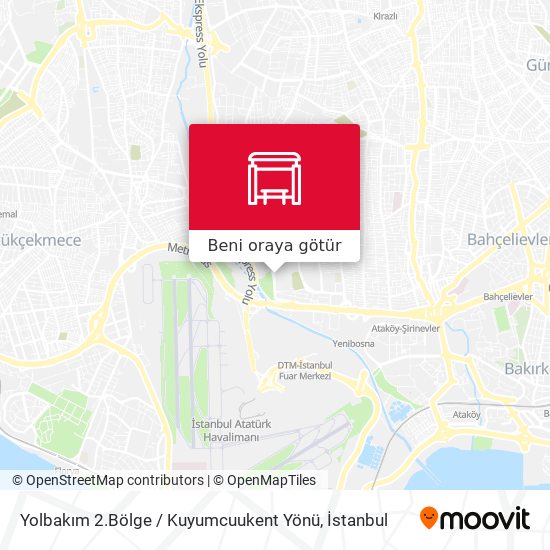 Yolbakım 2.Bölge / Kuyumcuukent Yönü harita