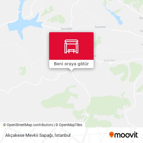 Akçakese Mevkii Sapağı harita