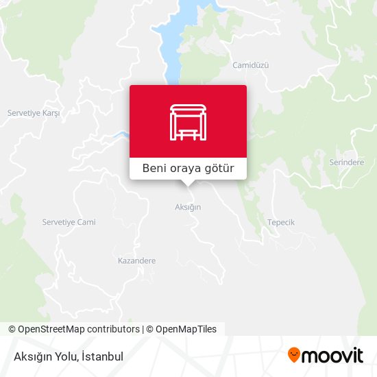 Aksığın Yolu harita