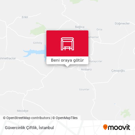 Güvercinlik Çiftlik harita