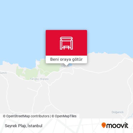 Seyrek Plajı harita
