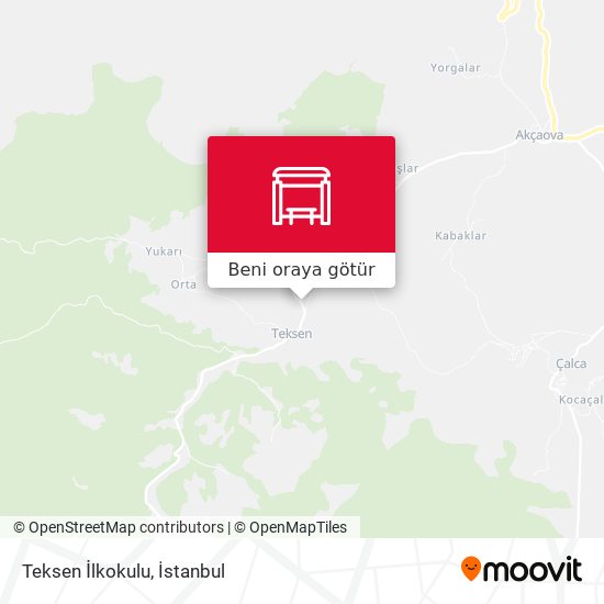 Teksen İlkokulu harita