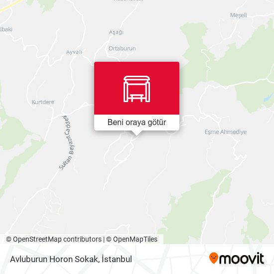 Avluburun Horon Sokak harita