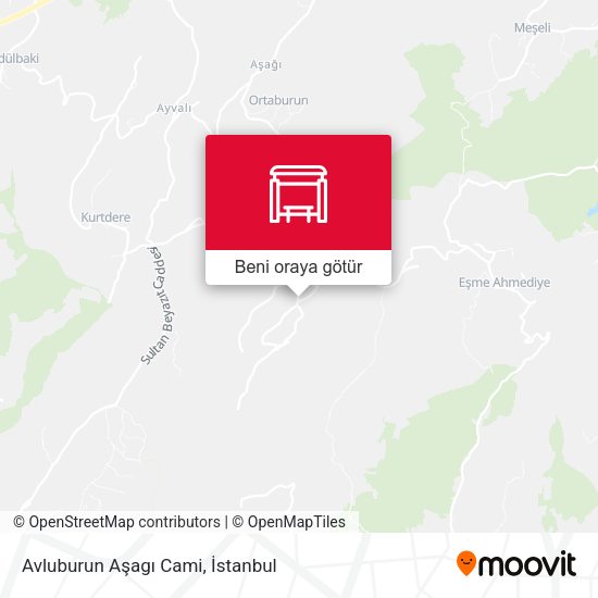 Avluburun Aşagı Cami harita