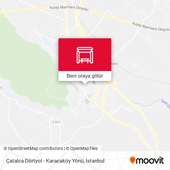 Çatalca Dörtyol - Karacaköy Yönü harita