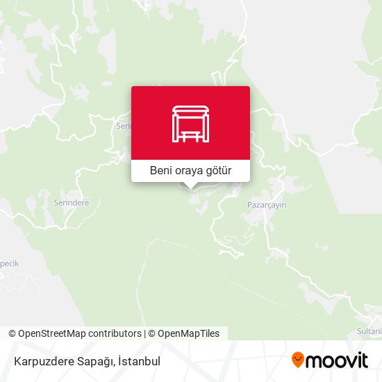 Karpuzdere Sapağı harita