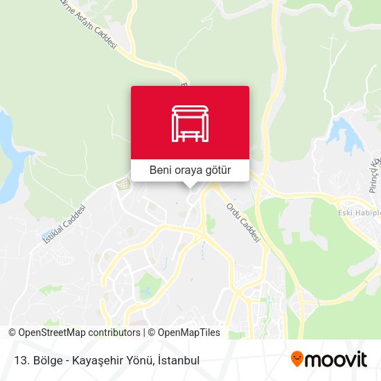13. Bölge - Kayaşehir Yönü harita