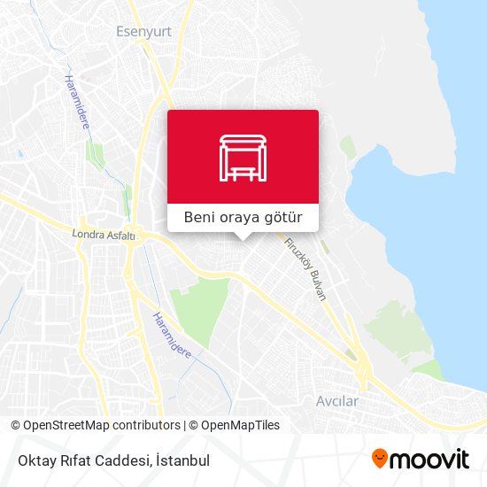 Oktay Rıfat Caddesi harita