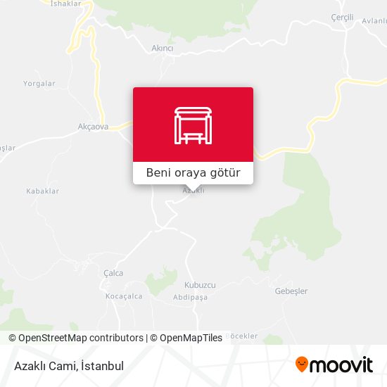 Azaklı Cami harita