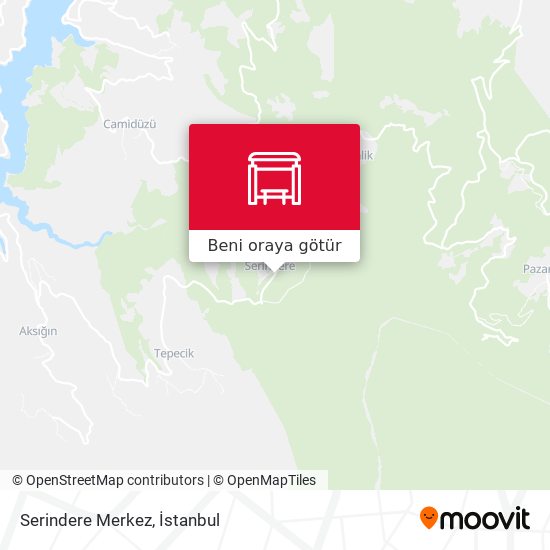 Serindere Merkez harita