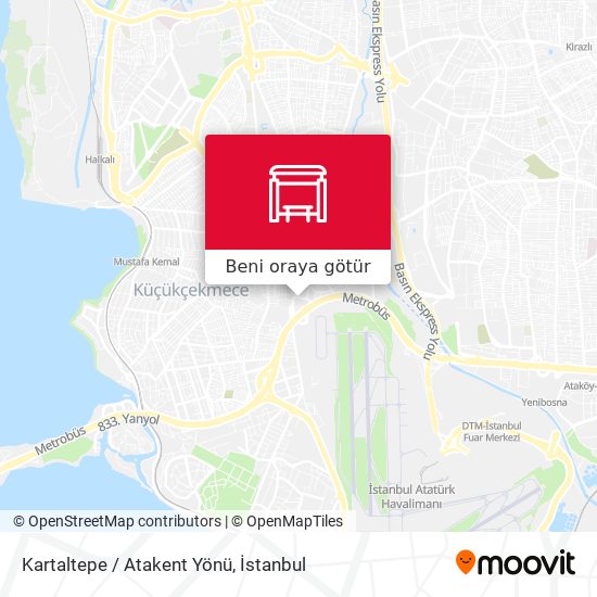 Kartaltepe / Atakent Yönü harita