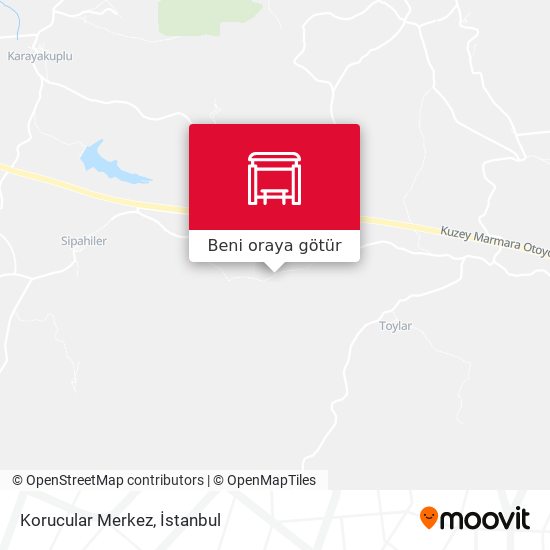 Korucular Merkez harita