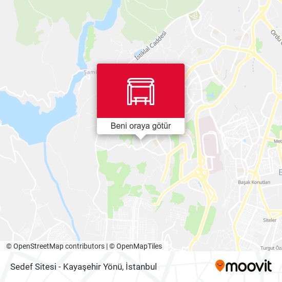 Sedef Sitesi - Kayaşehir Yönü harita