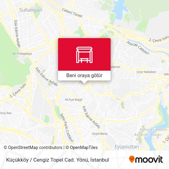 Küçükköy / Cengiz Topel Cad. Yönü harita