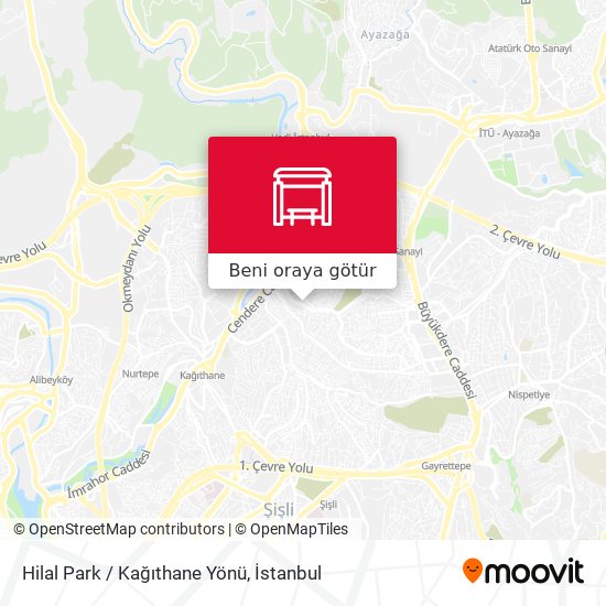Hilal Park / Kağıthane Yönü harita