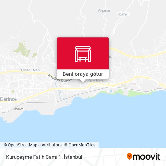 Kuruçeşme Fatih Cami 1 harita