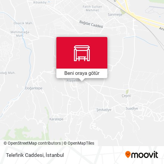 Telefirik Caddesi harita