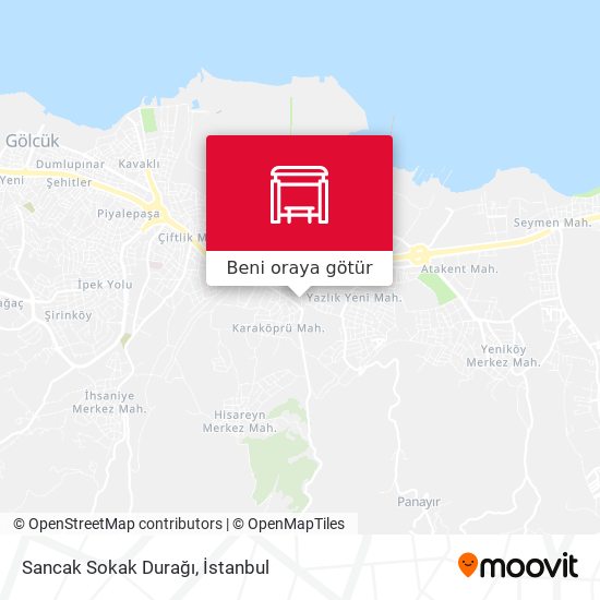 Sancak Sokak Durağı harita