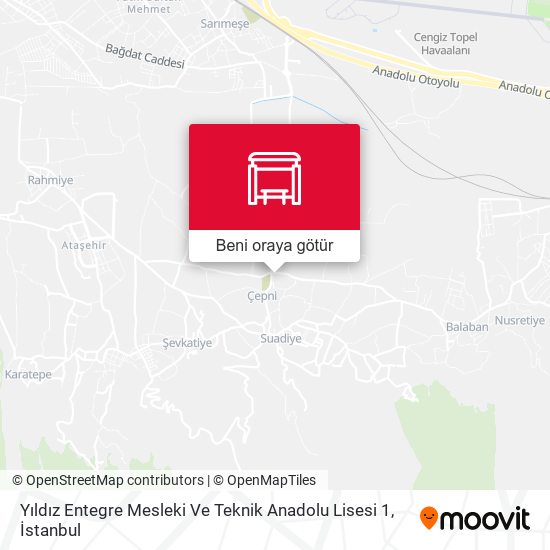 Yıldız Entegre Mesleki Ve Teknik Anadolu Lisesi 1 harita