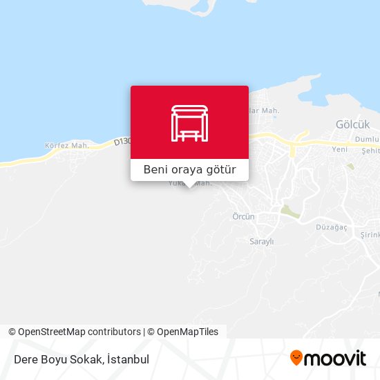 Dere Boyu Sokak harita